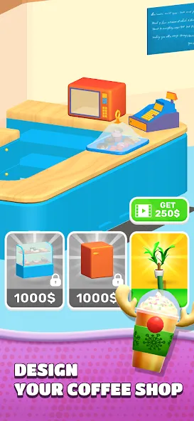 Coffee Stack (Кофейная башня) [МОД Бесконечные монеты] APK Android Screenshot 2