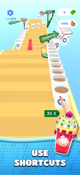 Coffee Stack (Кофейная башня) [МОД Бесконечные монеты] APK Android Screenshot 4