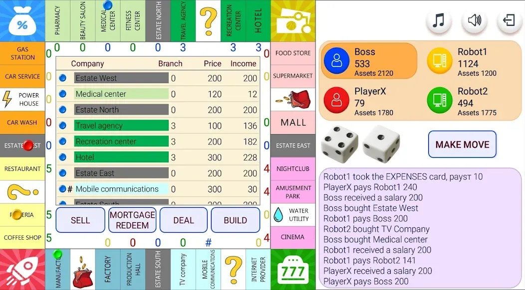 Monopolist Business Dice Board [МОД Mega Pack] APK Android Screenshot 1