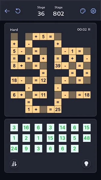 Crossmath - Math Puzzle Games (Математические головоломки игры) [МОД Premium] APK Android Screenshot 5