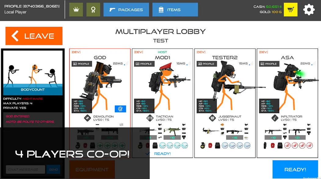 Stick Warfare: Blood Strike (Стик Варфаре) [МОД Бесконечные монеты] APK Android Screenshot 1