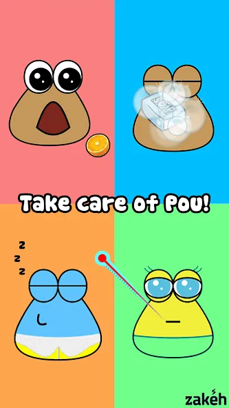 Pou (Пуо) [МОД Mega Pack] APK Android Screenshot 1