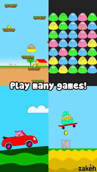 Pou (Пуо) [МОД Mega Pack] APK Android Screenshot 2