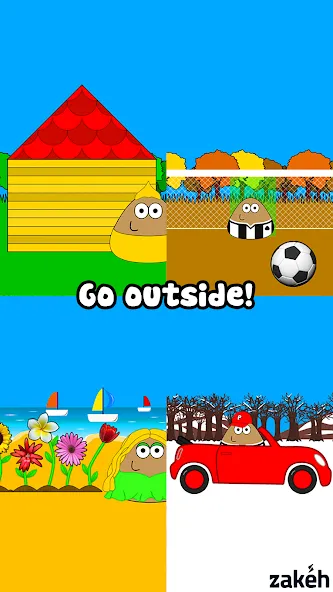 Pou (Пуо) [МОД Mega Pack] APK Android Screenshot 4