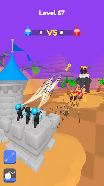 Merge Archers: Bow and Arrow (Мердж Арчерс) [МОД Много денег] APK Android Screenshot 2