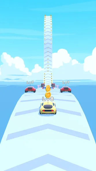 Merge Car Run - Evolution Race (Мердж Кар Ран) [МОД Много денег] APK Android Screenshot 1