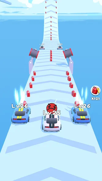 Merge Car Run - Evolution Race (Мердж Кар Ран) [МОД Много денег] APK Android Screenshot 4