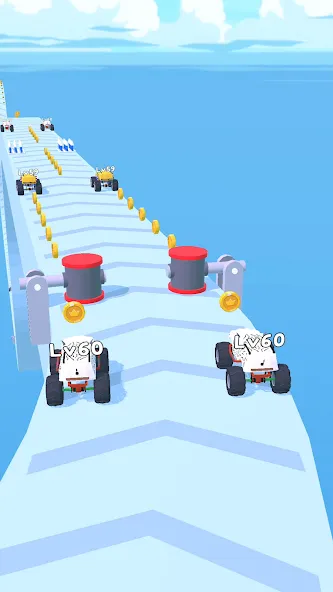 Merge Car Run - Evolution Race (Мердж Кар Ран) [МОД Много денег] APK Android Screenshot 5