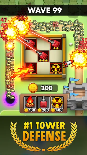 Merge Clash: Tower Defense TD (Мердж Клаш) [МОД Premium] APK Android Screenshot 2