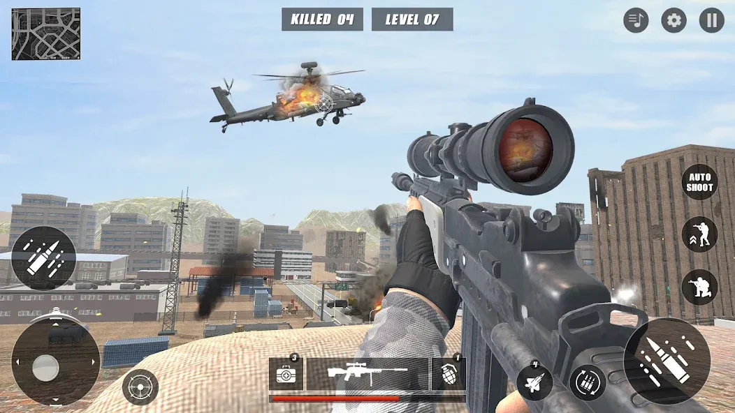 Code of Sniper 3D Gun Shooting [МОД Unlocked] APK Android Screenshot 3