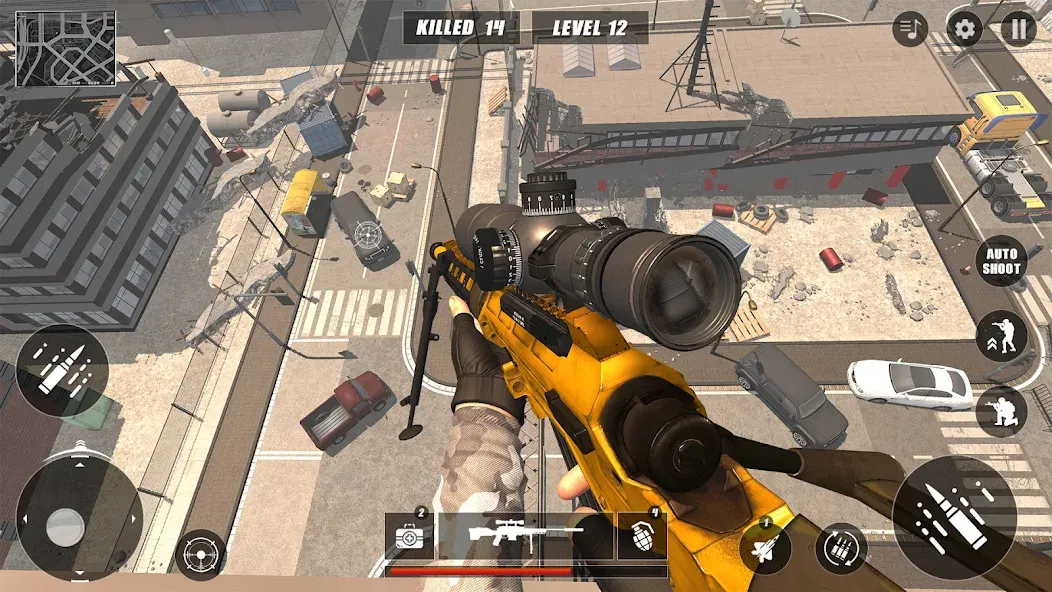 Code of Sniper 3D Gun Shooting [МОД Unlocked] APK Android Screenshot 5