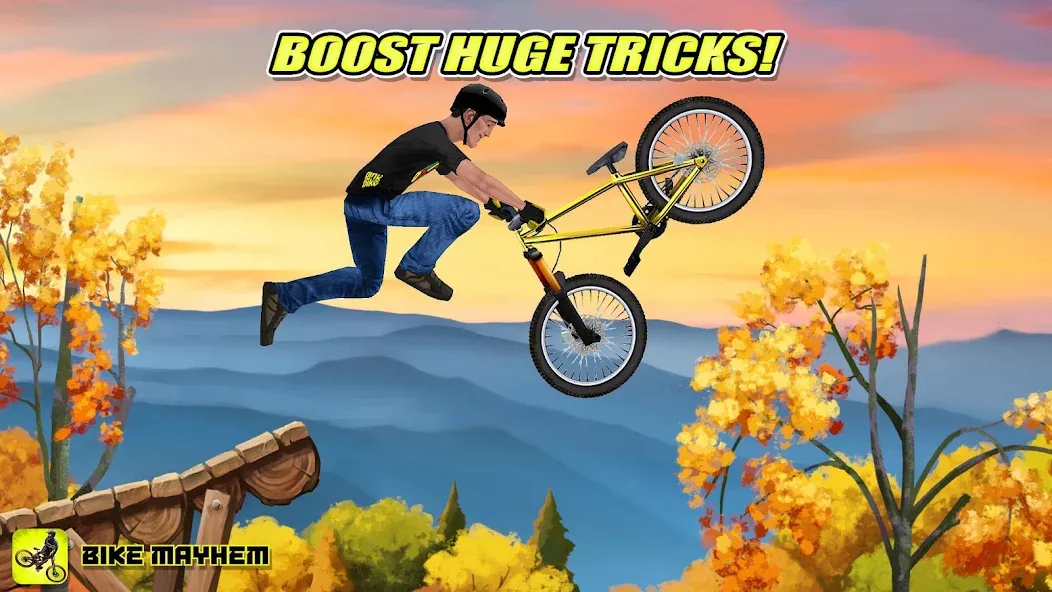 Bike Mayhem Free (Байк Мейхем Фри) [МОД Mega Pack] APK Android Screenshot 2