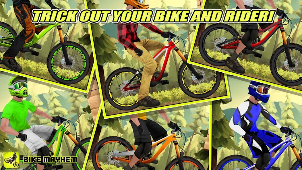 Bike Mayhem Free (Байк Мейхем Фри) [МОД Mega Pack] APK Android Screenshot 3