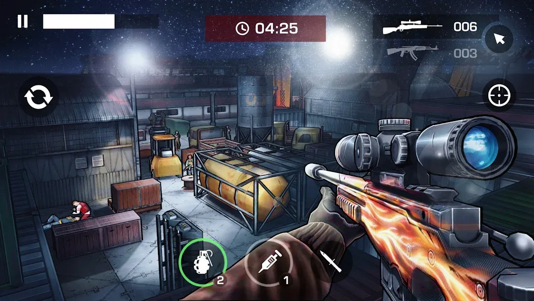 Gun Shooting Games Offline FPS (Ган 2) [МОД Бесконечные монеты] APK Android Screenshot 2