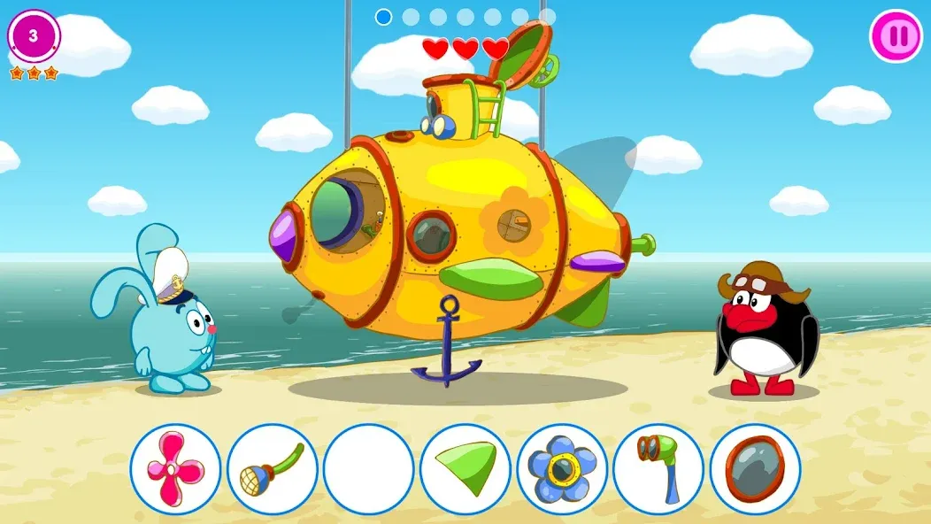 Смешарики. Сокровища [МОД Меню] APK Android Screenshot 3