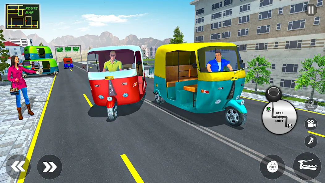Tuk Tuk Auto Rickshaw Game 3d [МОД Unlocked] APK Android Screenshot 1