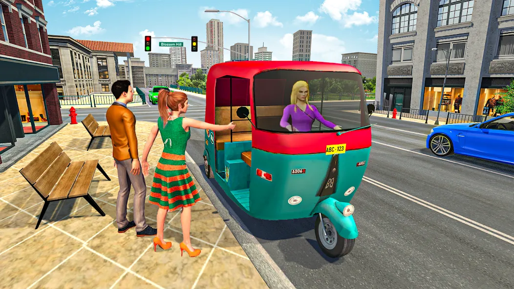 Tuk Tuk Auto Rickshaw Game 3d [МОД Unlocked] APK Android Screenshot 2