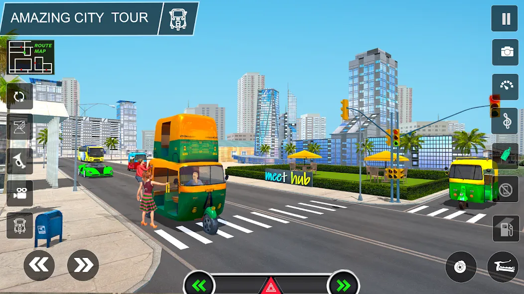 Tuk Tuk Auto Rickshaw Game 3d [МОД Unlocked] APK Android Screenshot 3