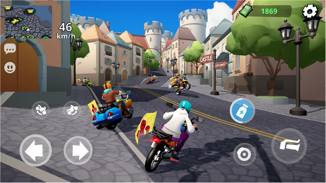 Moto City: Mad Bike Delivery (Мото Сити) [МОД Все открыто] APK Android Screenshot 1