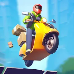 Moto City: Mad Bike Delivery (Мото Сити) [МОД Все открыто] APK Android