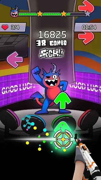 Beat Shooter Night: Rap Battle (ФНФ Фанк) [МОД Много денег] APK Android Screenshot 2