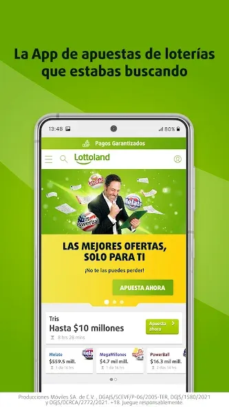 Lottoland: Lotería & Casino (Лоттоланд) [МОД Premium] APK Android Screenshot 1