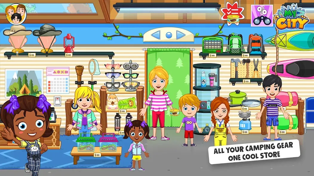 My City : Wildlife Camping (Мой город) [МОД Mega Pack] APK Android Screenshot 2