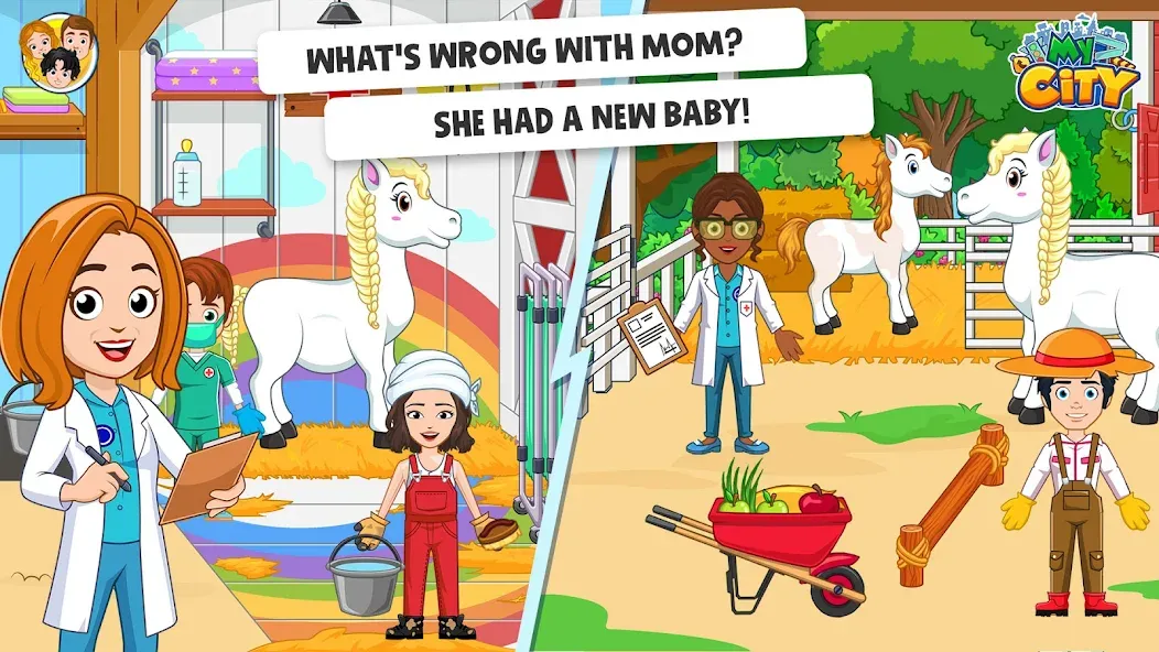 My City: Star Horse Stable (Мой город) [МОД Mega Pack] APK Android Screenshot 3
