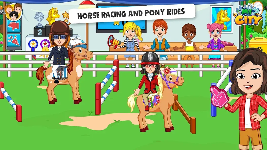 My City: Star Horse Stable (Мой город) [МОД Mega Pack] APK Android Screenshot 4