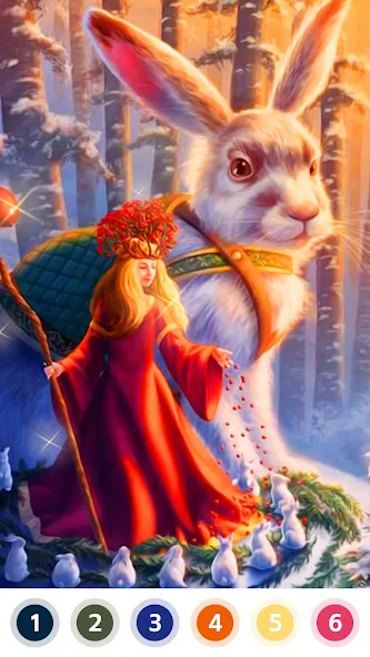 Myth & Fairy Color by Number [МОД Много денег] APK Android Screenshot 2