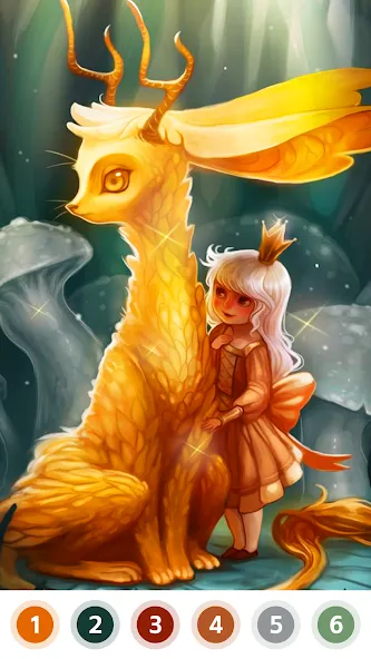Myth & Fairy Color by Number [МОД Много денег] APK Android Screenshot 3