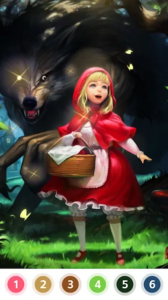 Myth & Fairy Color by Number [МОД Много денег] APK Android Screenshot 5