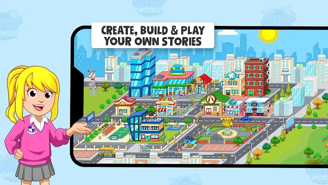 My Town World - Mega Doll City (Май Таун) [МОД Меню] APK Android Screenshot 3