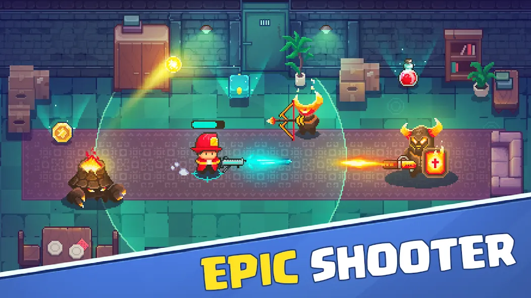 Firefighter: pixel shooter [МОД Premium] APK Android Screenshot 1