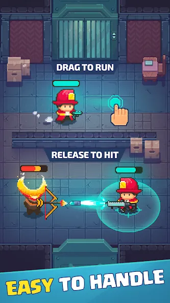 Firefighter: pixel shooter [МОД Premium] APK Android Screenshot 2