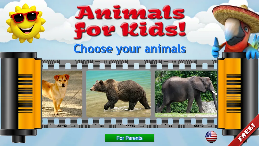 Animals for Kids [МОД Меню] APK Android Screenshot 1