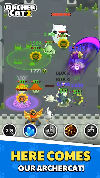 Archer Cat 2 (Арчер Кэт 2) [МОД Mega Pack] APK Android Screenshot 2