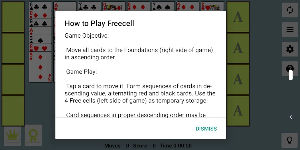 FreeCell with Leaderboards (Фрикел с таблицей лидеров) [МОД Бесконечные монеты] APK Android Screenshot 5