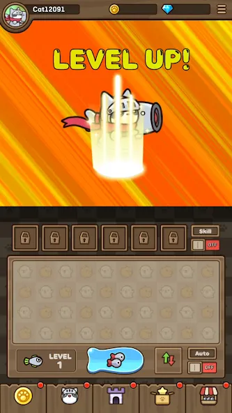 Cat Hero : Idle RPG (Кэт Хиро) [МОД Бесконечные монеты] APK Android Screenshot 2
