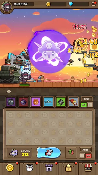 Cat Hero : Idle RPG (Кэт Хиро) [МОД Бесконечные монеты] APK Android Screenshot 3