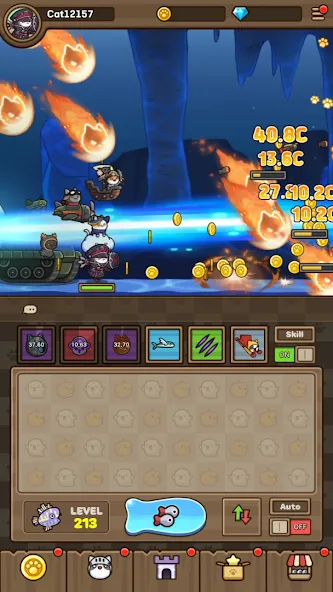Cat Hero : Idle RPG (Кэт Хиро) [МОД Бесконечные монеты] APK Android Screenshot 4