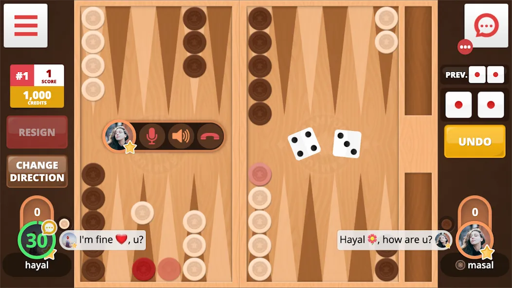 Backgammon Online (Тавла Онлайн) [МОД Много денег] APK Android Screenshot 1