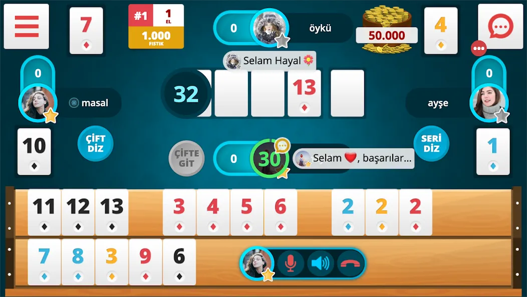 Okey Online (Окей Онлайн) [МОД Меню] APK Android Screenshot 1