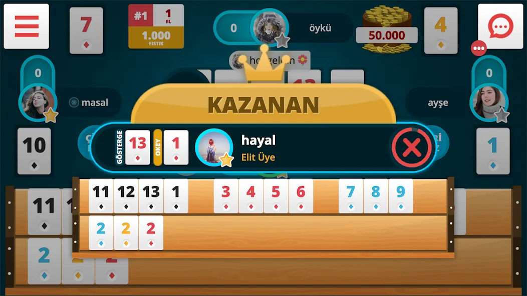 Okey Online (Окей Онлайн) [МОД Меню] APK Android Screenshot 2