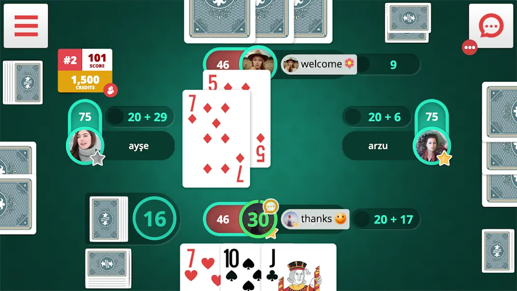 Pisti Online [МОД Premium] APK Android Screenshot 2