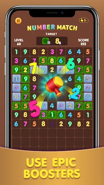 Number Match: Ten Crush Puzzle (Намбер Матч) [МОД Unlocked] APK Android Screenshot 1