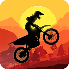 Sunset Bike Racer - Motocross (Сансет Байк Рейсер) [МОД Unlocked] APK Android