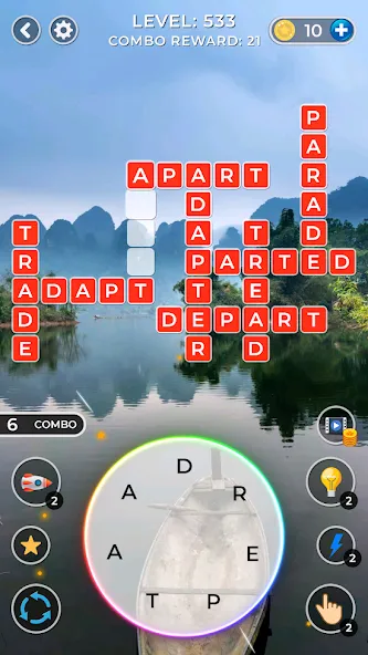 WOW4:Word Connect Offline Word (ВАУ 4) [МОД Много денег] APK Android Screenshot 4
