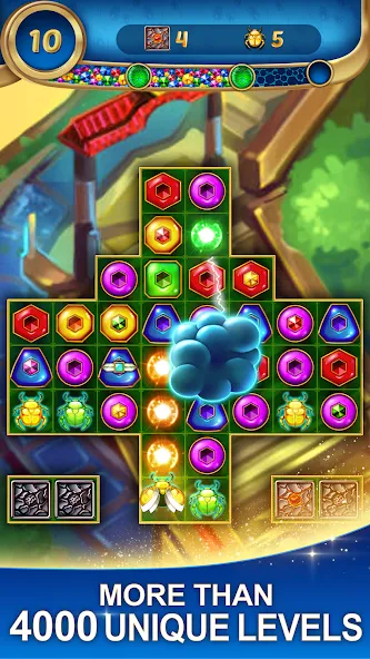 Lost Jewels - Match 3 Puzzle (Лост Джуэлс) [МОД Меню] APK Android Screenshot 4