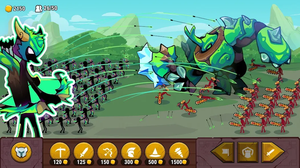 Stick of Thrones (Стикмен война) [МОД Unlocked] APK Android Screenshot 1